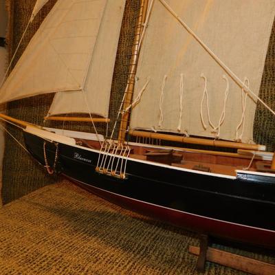Large Model Schooner “Blue Nose” 48” Long, 39” Tall