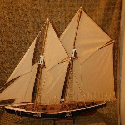 Large Model Schooner “Blue Nose” 48” Long, 39” Tall