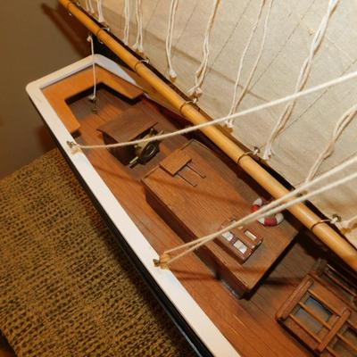 Large Model Schooner “Blue Nose” 48” Long, 39” Tall