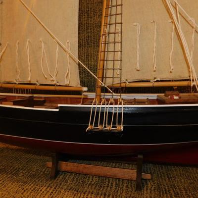 Large Model Schooner “Blue Nose” 48” Long, 39” Tall