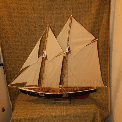 Large Model Schooner “Blue Nose” 48” Long, 39” Tall