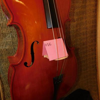 Unbranded 7/8 Cello w/ Gig Bag, 25.25” Back, 42” Overall