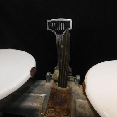 Antique CENCO Central Scientific Cast Iron Balance Scale 13.25”x6.25”