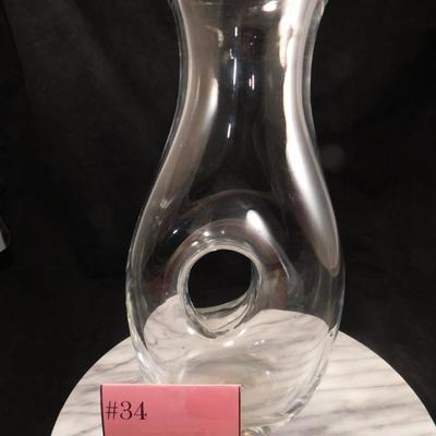 Ultra-Modern Fused Glass Pitcher 12.5”