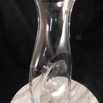 Ultra-Modern Fused Glass Pitcher 12.5”