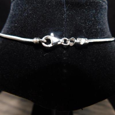 925 Sterling Heart Necklace 16”, 11.4g
