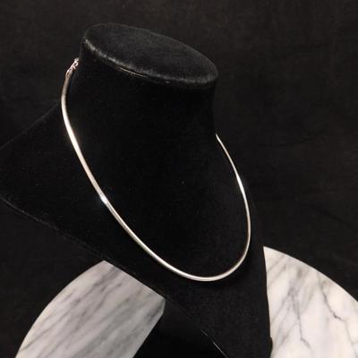 Slim 925 Sterling Omega Chain 18”, 10.0g
