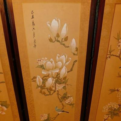 Vintage Set of Japanese Wall Panels 36”x13.5”