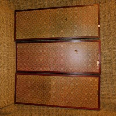 Vintage Set of Japanese Wall Panels 36”x13.5”