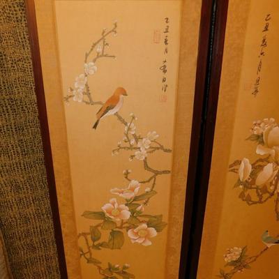 Vintage Set of Japanese Wall Panels 36”x13.5”