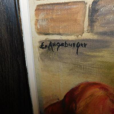 Framed Esther Augsburger Original Still Life 32.5”x27”