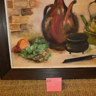 Framed Esther Augsburger Original Still Life 32.5”x27”