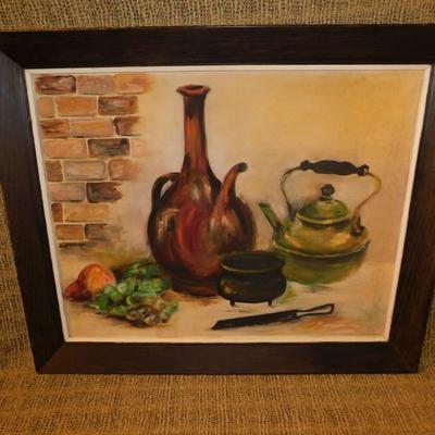 Framed Esther Augsburger Original Still Life 32.5”x27”