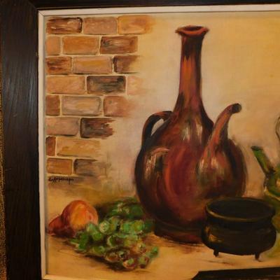 Framed Esther Augsburger Original Still Life 32.5”x27”