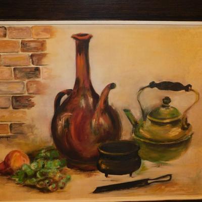 Framed Esther Augsburger Original Still Life 32.5”x27”
