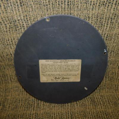Ande Rooney Porcelain Sign ‘Sinclair Aircraft’ 11.25” Diameter