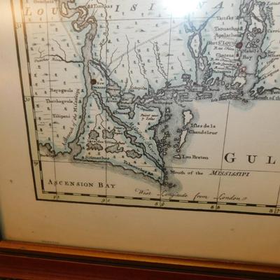 Reproduction 1748 Map of Georgia and Surroundings 23.5’x19”