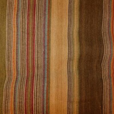 Striped Southwestern Wool Area Rug 7.5’x7’