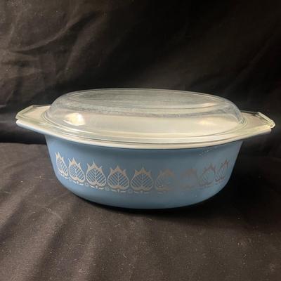 Blue Tulip & Friendship Pattern Pyrex (LR-MG)