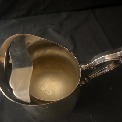Sterling Silver Cream & Sugar Set w/ Castleton & Wm. Rogers Silverplate Items (LR-MG)