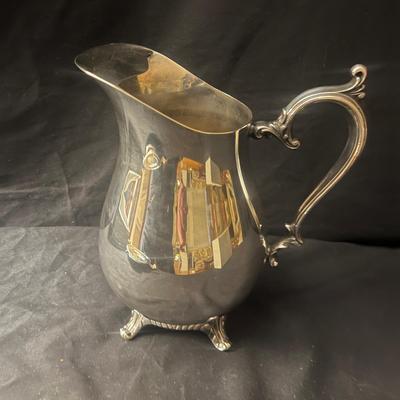 Sterling Silver Cream & Sugar Set w/ Castleton & Wm. Rogers Silverplate Items (LR-MG)