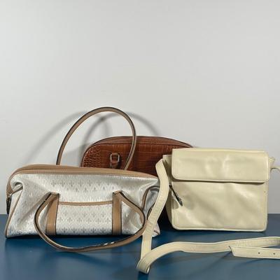 LOT 250: Purse/Handbag Collection - Crazy Horse, Tignanello & More