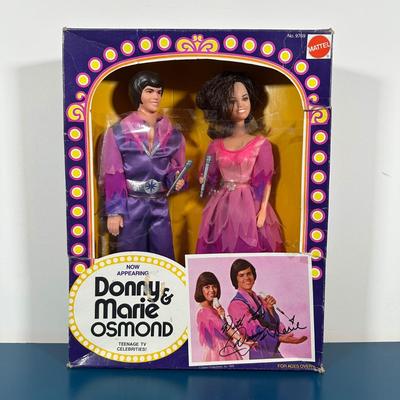 LOT 255: Vintage Mattel Donnie & Marie Osmond Dolls in Package