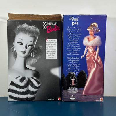 LOT 258: Enchanted Evening Barbie & Original 1958 Replica in Package