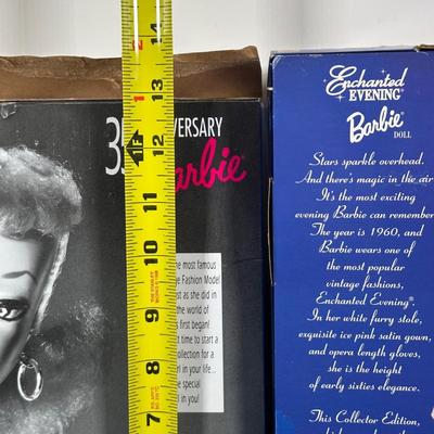 LOT 258: Enchanted Evening Barbie & Original 1958 Replica in Package