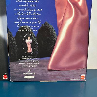 LOT 258: Enchanted Evening Barbie & Original 1958 Replica in Package