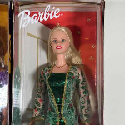 LOT 259: Vintage Holiday/Winter Barbie Collection in Packaging
