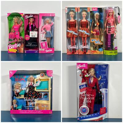 LOT 261: Barbie Collection - Cali Girl, Fashion Fever, My Graduation 2003, Fashion Avenue, Teacher Barbie & More