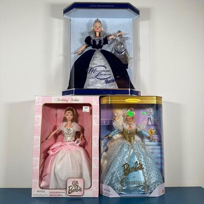 LOT 262: Millennium Princess, Cinderella & Birthday Wishes Barbie
