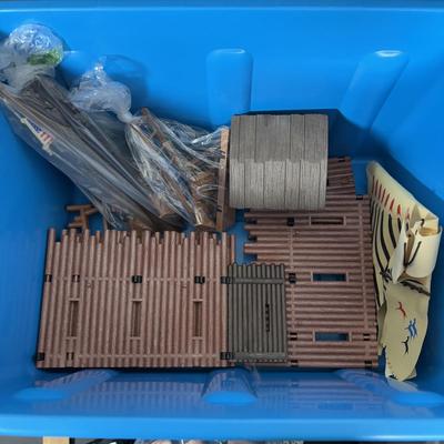 LOT 269: Playmobile Figures, Horse, Fort, Teepee