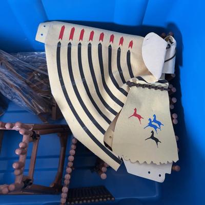 LOT 269: Playmobile Figures, Horse, Fort, Teepee