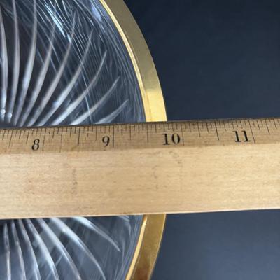 LOT 270: Stunning 10"rd. Marquis by Waterford Crystal Hand-cut Slovenia Bowl