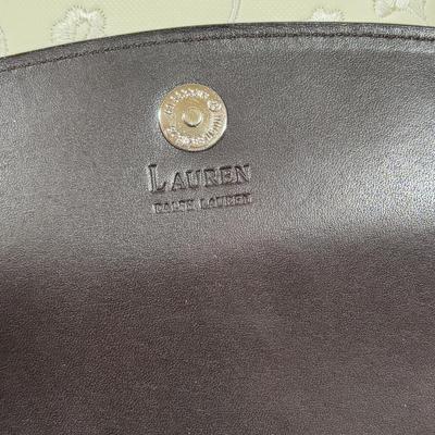 LOT 273: Anne Klein Perfume, Ralph Lauren Crossbody Clutch, Porcelain Music box, Lip Stick/Coin Purse & More