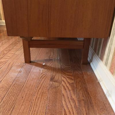 LOT 277: Mid-Century Modern Danish Teak Credenza with Display Top