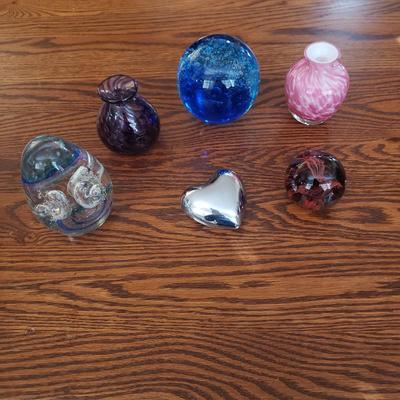 Hand Blown Glass Paperweights, Vases and More (GB-KD)