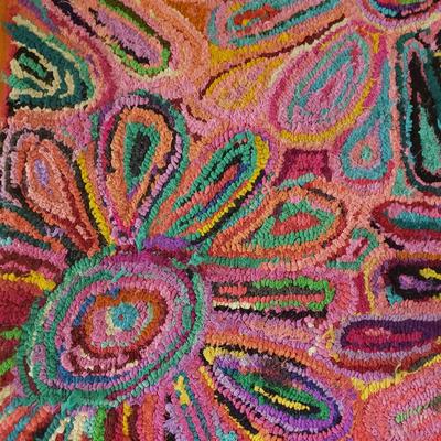 Nomad Hand Braided Rug and Sari Floral Rug (GB-KD)
