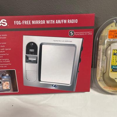Shower Mirror with radio & word game