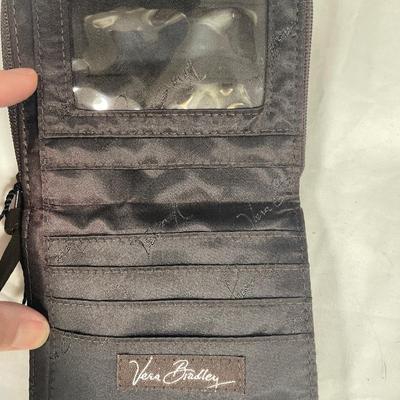 Vera Bradley Mini Zip Wallet in Espresso