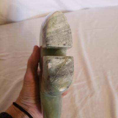 Hand Carved Buffalo, Stone Buffalo and Clay Bowl (GB-KD)