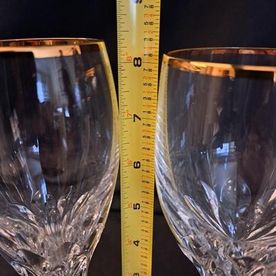 Gorham Diamond Gold Crystal Stemware 38 Pcs. (LR-SD)