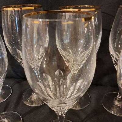 Gorham Diamond Gold Crystal Stemware 38 Pcs. (LR-SD)