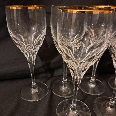 Gorham Diamond Gold Crystal Stemware 38 Pcs. (LR-SD)