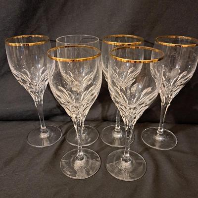 Gorham Diamond Gold Crystal Stemware 38 Pcs. (LR-SD)