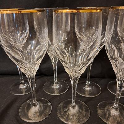 Gorham Diamond Gold Crystal Stemware 38 Pcs. (LR-SD)