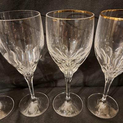Gorham Diamond Gold Crystal Stemware 38 Pcs. (LR-SD)