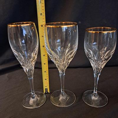 Gorham Diamond Gold Crystal Stemware 38 Pcs. (LR-SD)